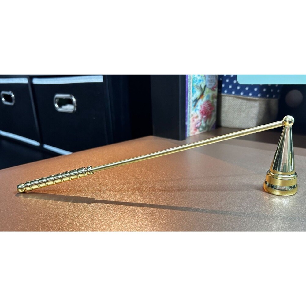 Baldwin Hinged Brass Candle Snuffer in Original Box
